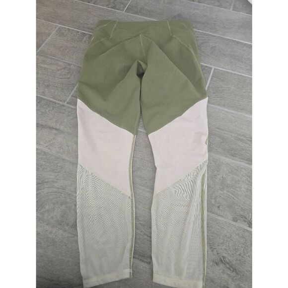 Women's Fabletics Zone High-Waisted 7/8 Leggings Green Powerhold Size Large‎ - Picture 5 of 5